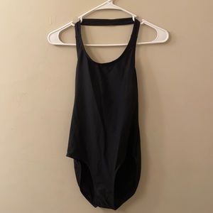 Theatricals black halter leotard